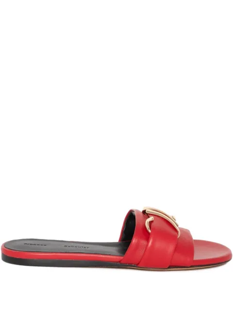 Proenza Schouler sandalias planas con monograma