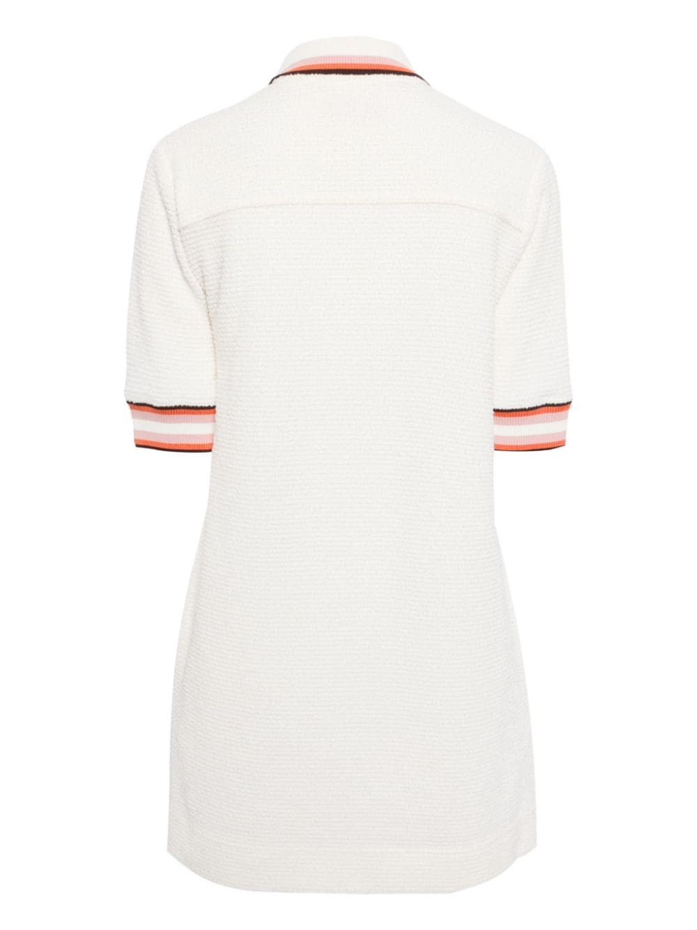 Shop Zimmermann Polo-collar Mini Dress In White