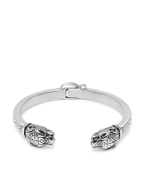 Nialaya Jewelry panther engraved bangle bracelet