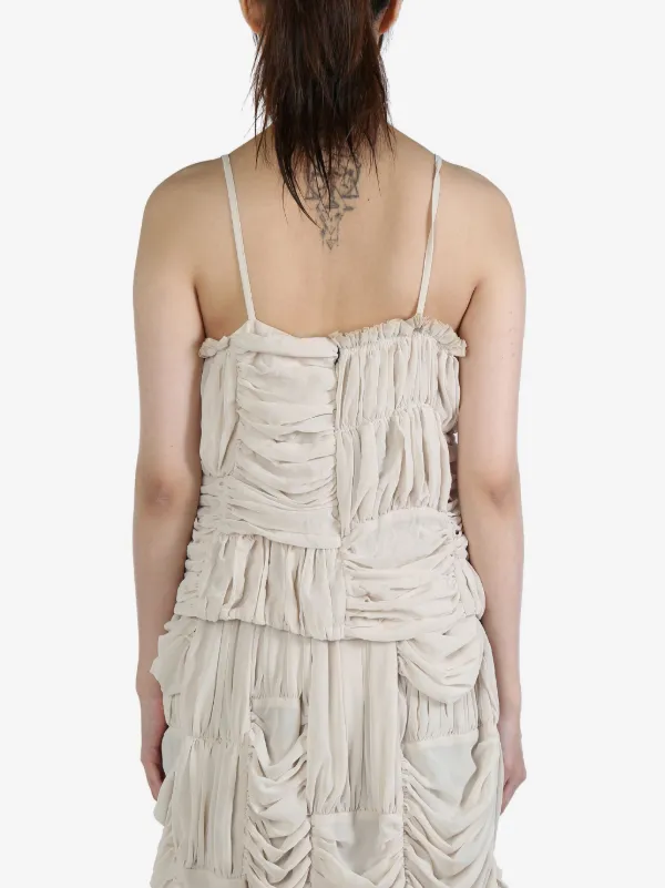 Comme Des Garçons TAO Draped Sleeveless Top | Neutrals | FARFETCH