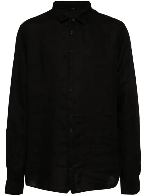 Poème Bohémien classic-collar linen shirt