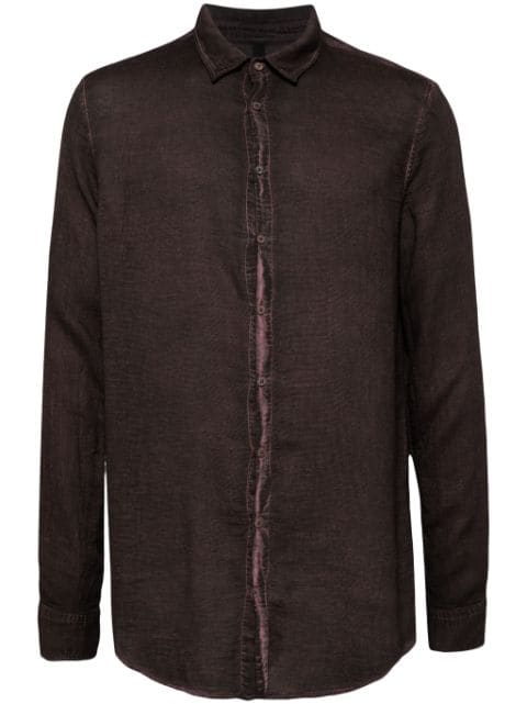 Poème Bohémien classic-collar linen shirt