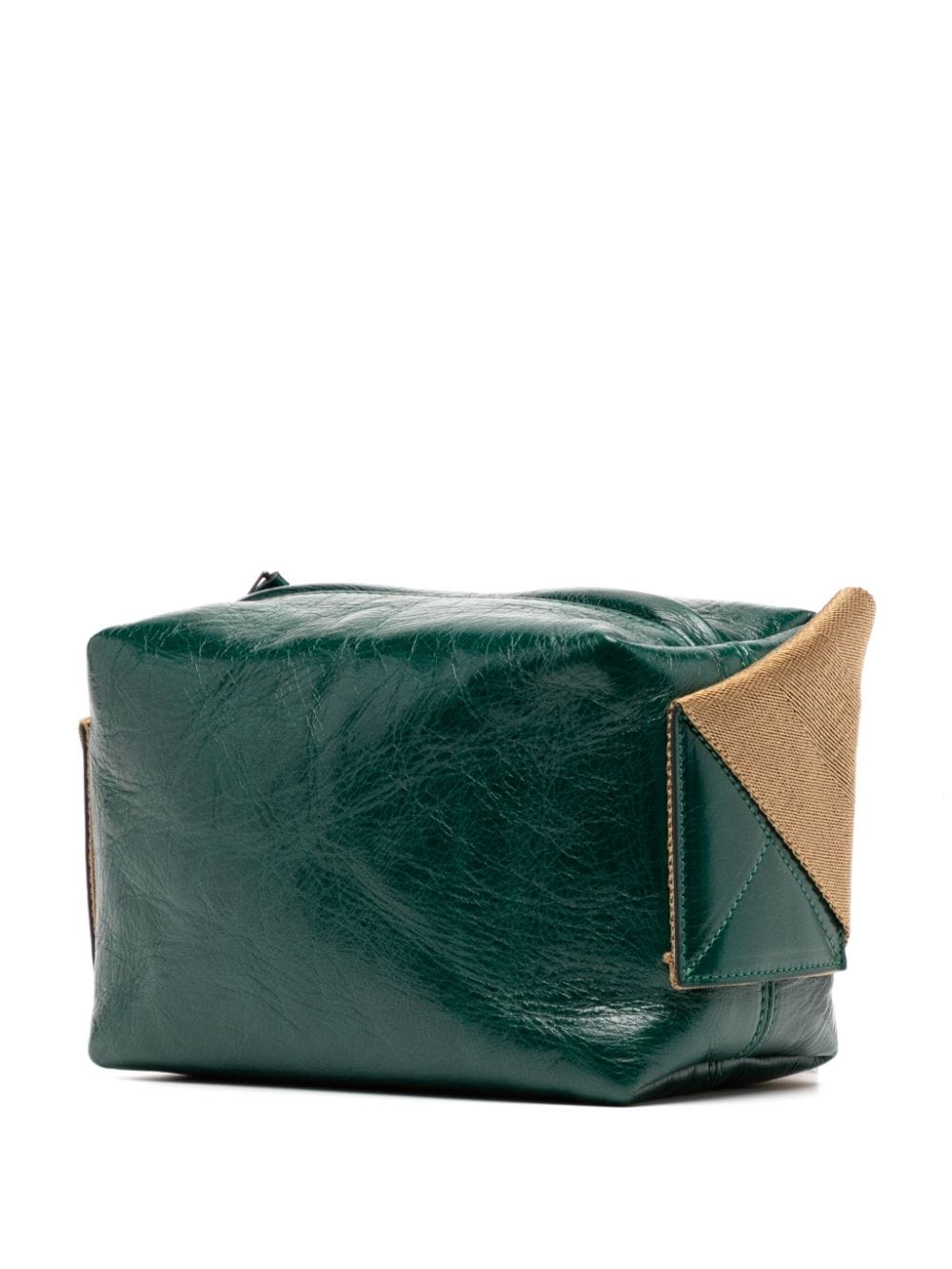 Uma Wang leather shoulder bag - Groen
