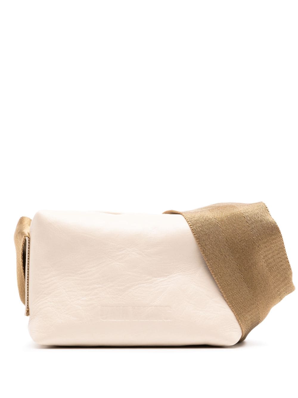 Uma Wang Small Leather Shoulder In White