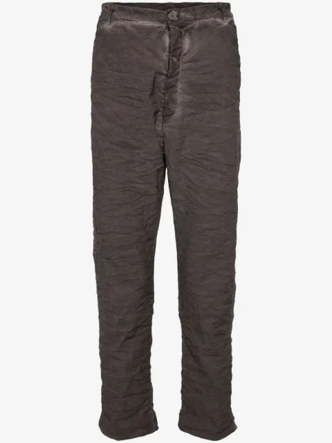 Poème Bohémien crease-effect straight trousers