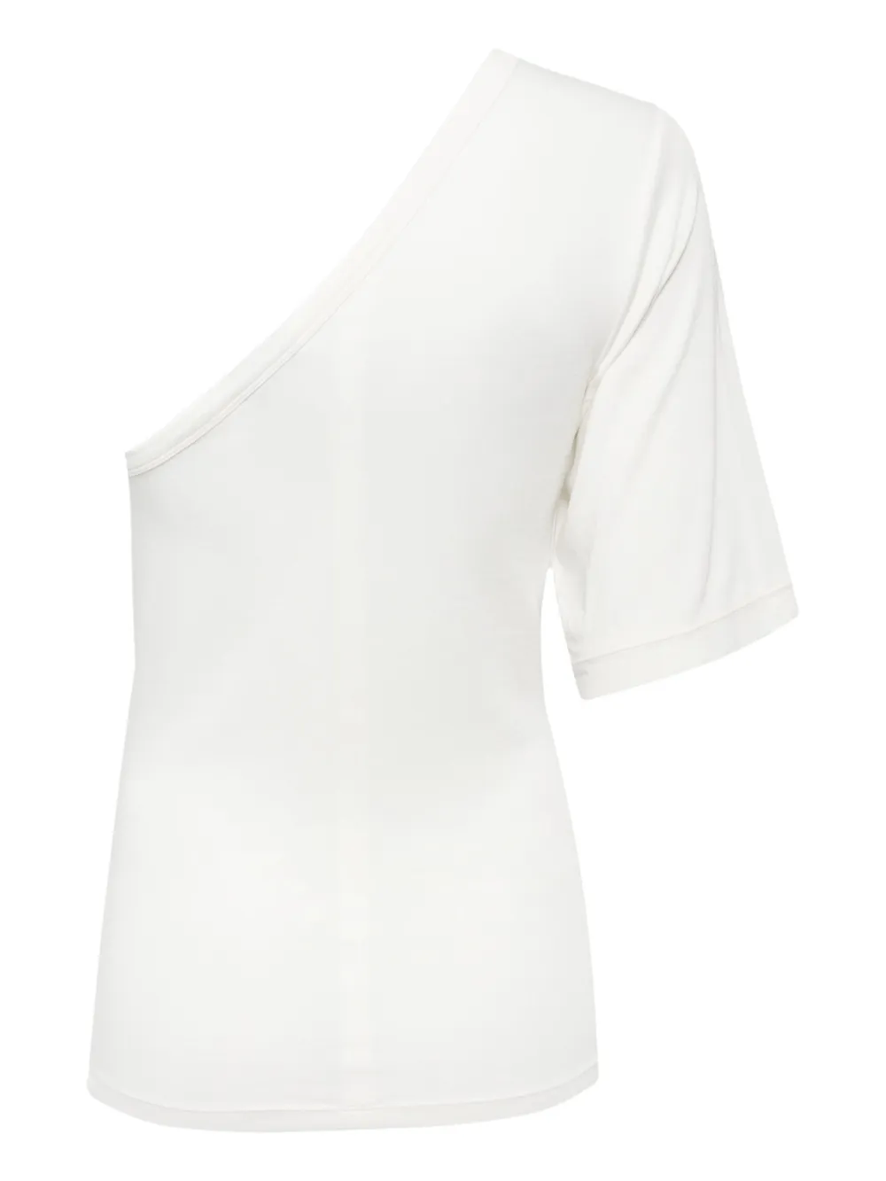 Shop Thom Krom One-shoulder Soft-jersey Top In Neutrals