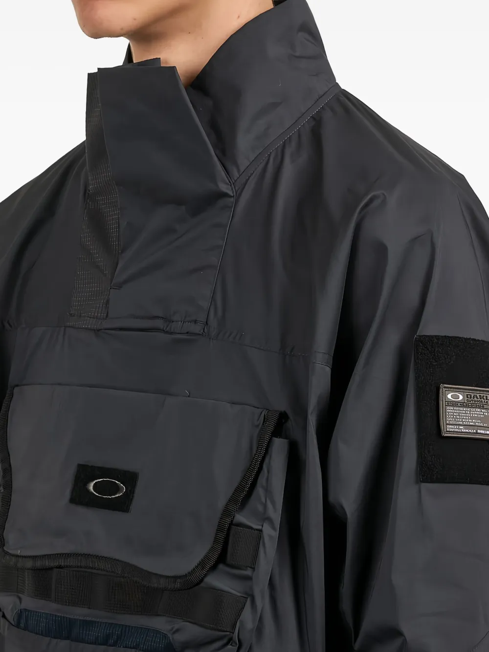 Oakley Versatile Jacket With High Collar And Cuffs In Black