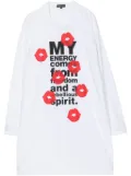 Comme des Garçons Homme Plus slogan-print long-sleeve T-shirt - White