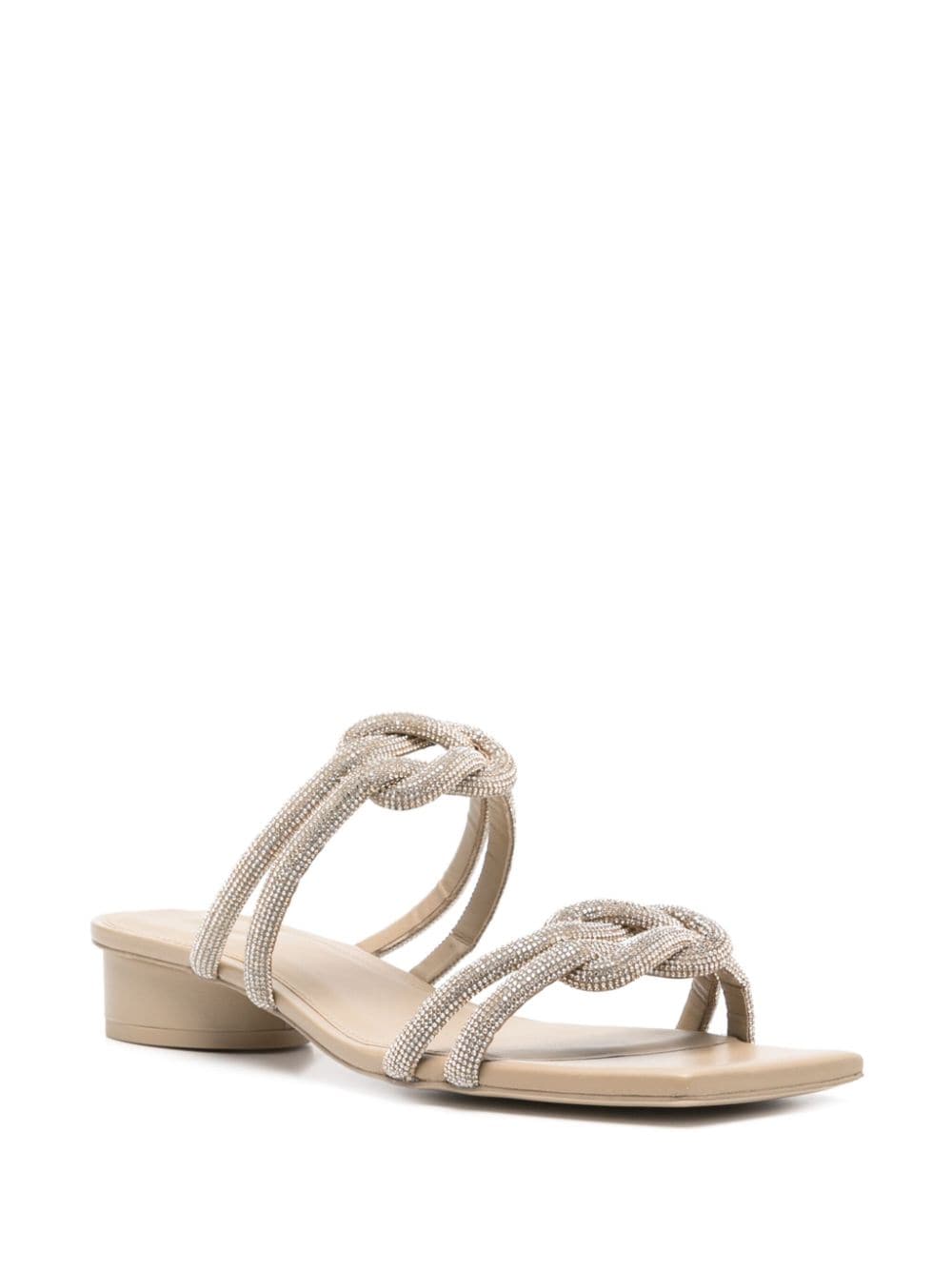 Cult Gaia Jenny 35mm knotted sandals - Goud
