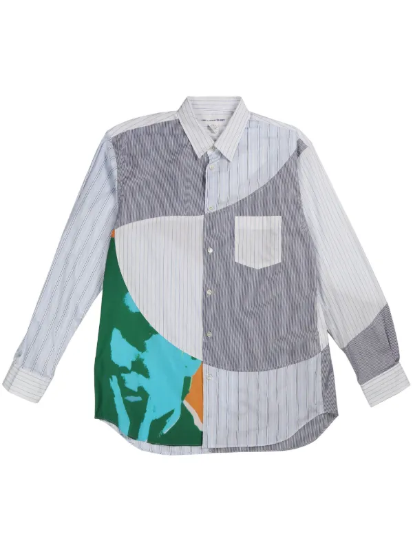 【関税・送料込み】COMME DES GARCONS SHIRTS MULTICOLOR COTTON Comme des Garcons x Beatles Collaboration Short Sleeve T