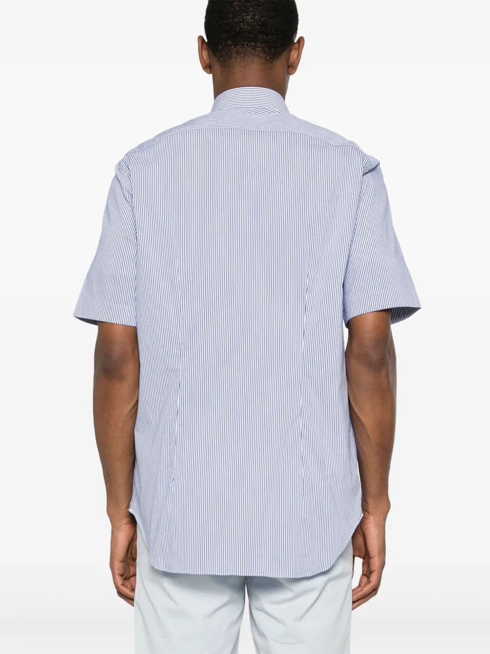 Xacus Gestreept overhemd Blauw