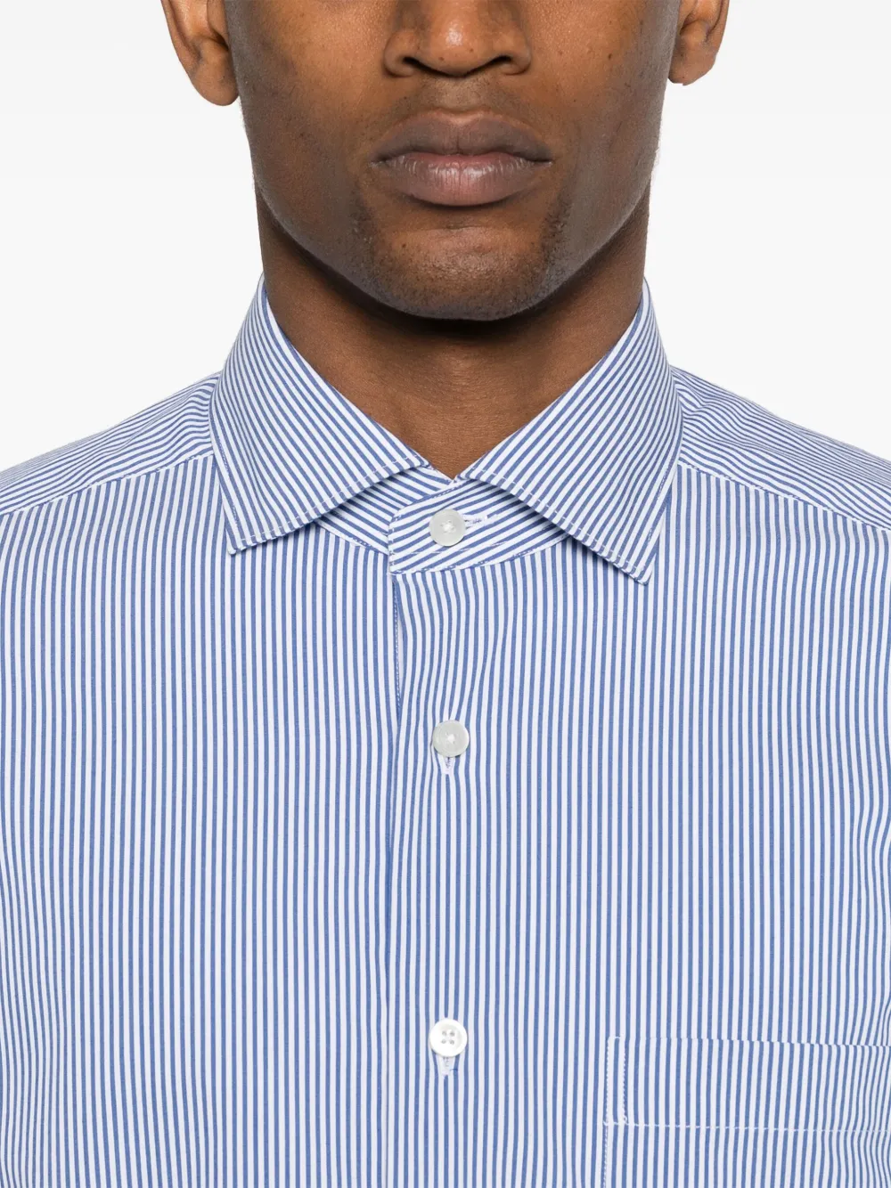 Xacus Gestreept overhemd Blauw