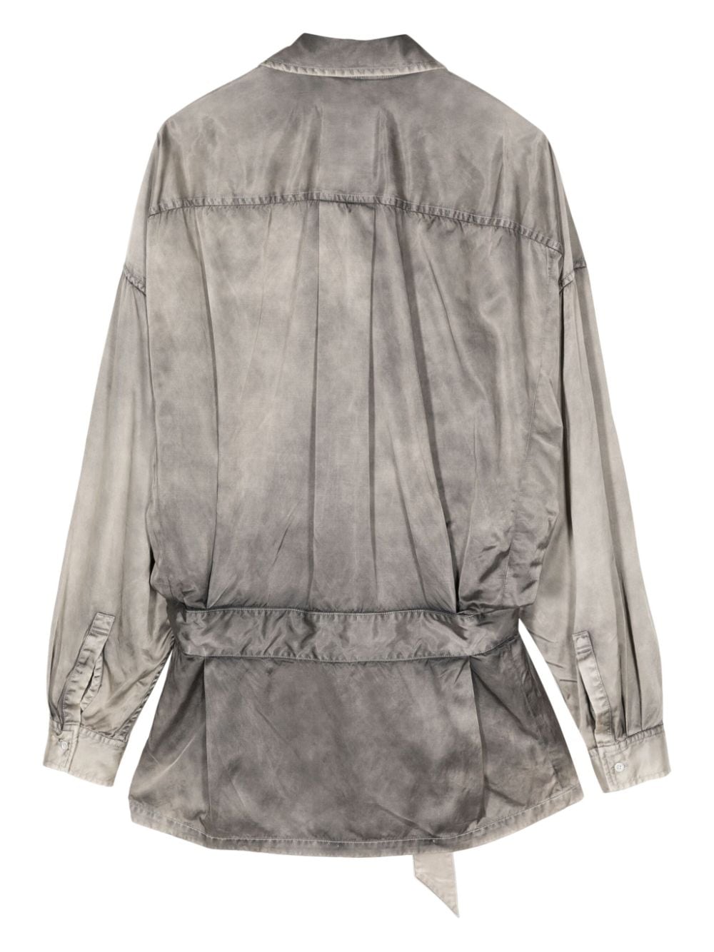 Maison MIHARA YASUHIRO Blouse met striksluiting Grijs