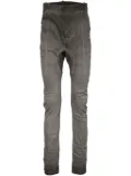Boris Bidjan Saberi drop-crotch skinny jeans - Grey