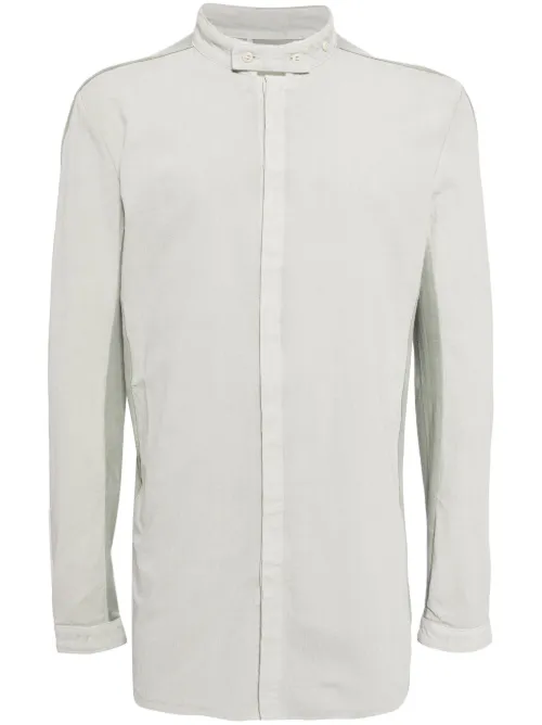 Chemise en coton à col montant - Boris Bidjan Saberi - Modalova
