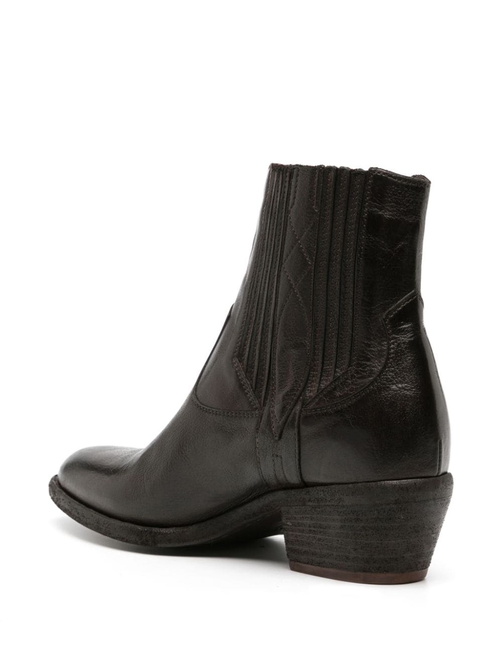 Shop Sartore Sr4503t 45mm Leather Ankle Boots In Braun