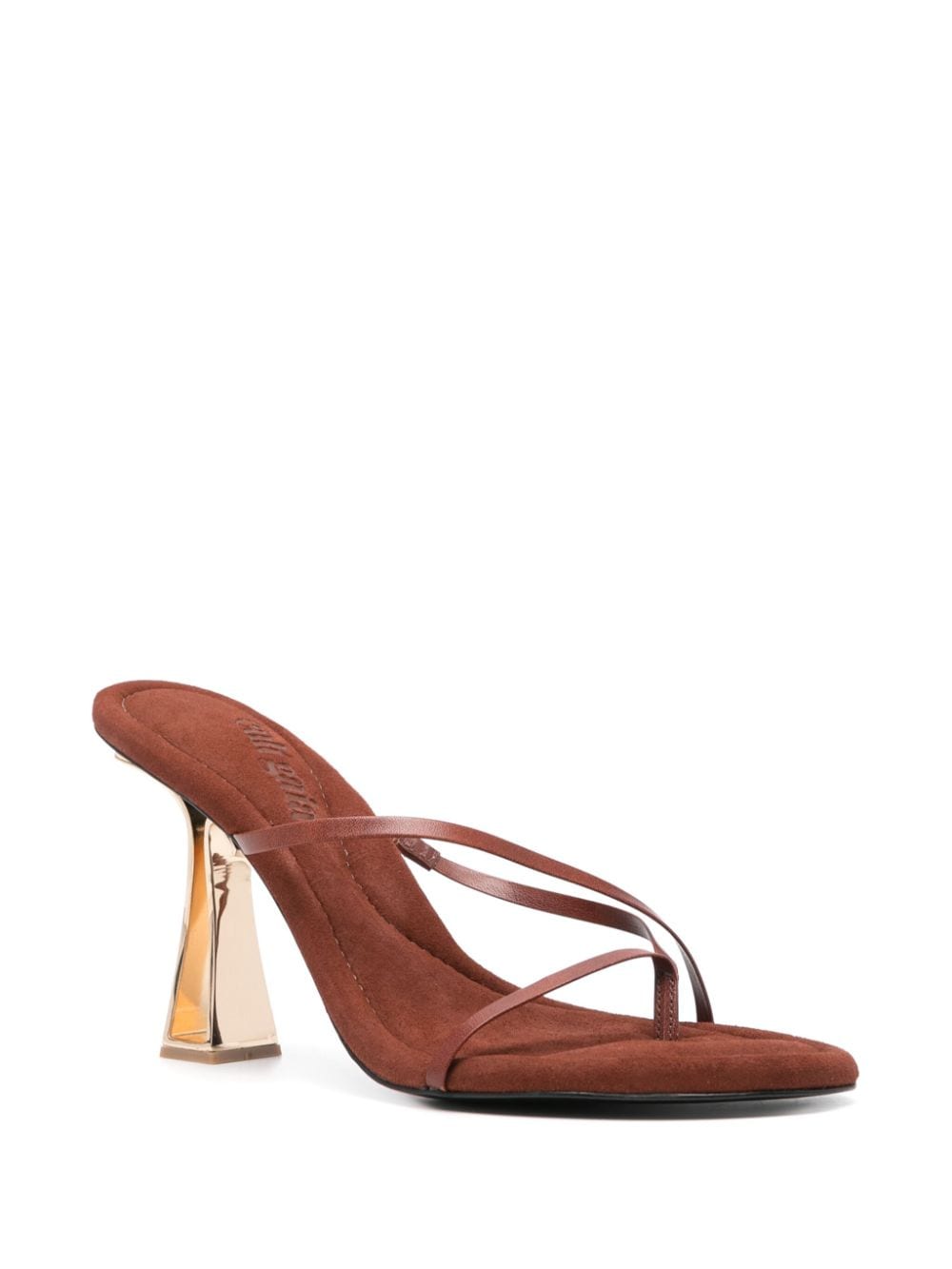 Cult Gaia Soriah 105mm leather sandals - Bruin