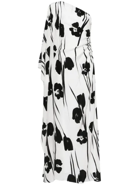 Max Mara Jonnny floral-print satin maxi dress