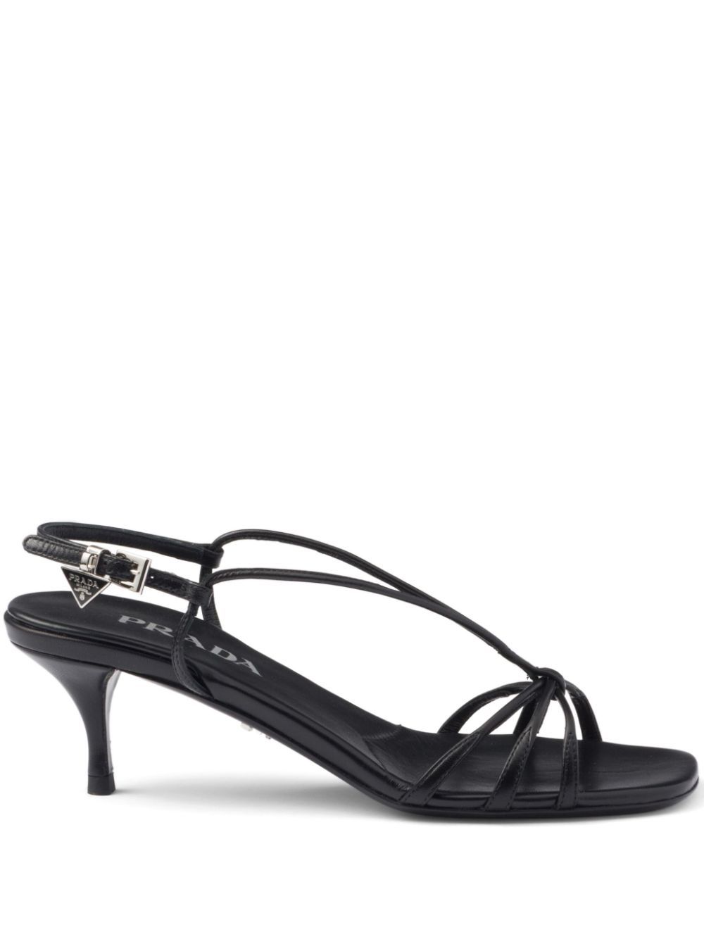 PRADA 55MM LEATHER SANDALS