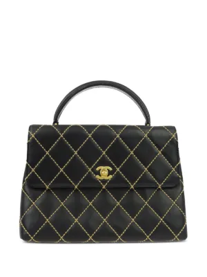 CHANEL Pre-Owned 1997 キルティング ハンドバッグ | ブラック