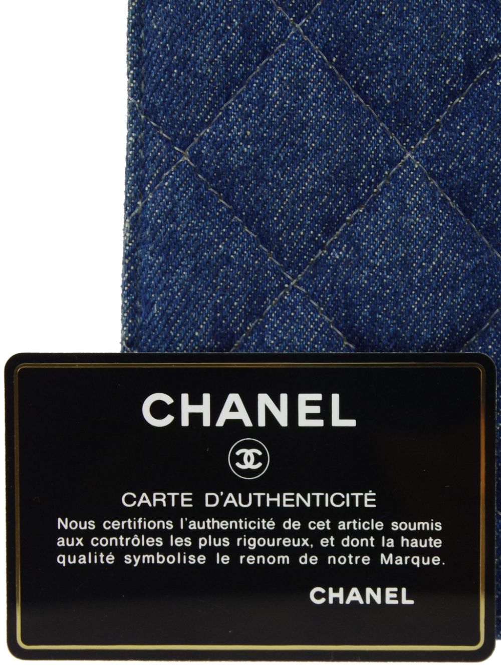 CHANEL 1998 CC turn-lock denim handbag Women