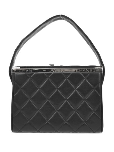 Affordable HOT SALE CHANEL 1997 diamond-quilted leather handbag Women