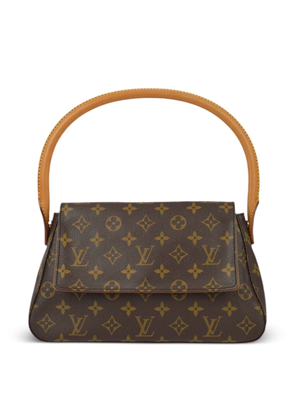 Pre-owned Louis Vuitton 2002 Mini Looping Handbag In Brown