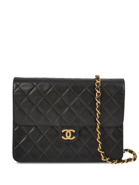 HOT SALE CHANEL 1998 small Half Flap shoulder bag Women