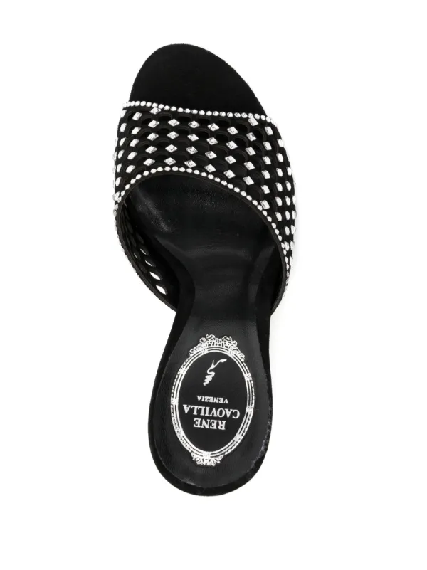 René Caovilla Ginger Sandals | Black | FARFETCH GE