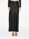 Acler bias-cut satin maxi skirt - Black