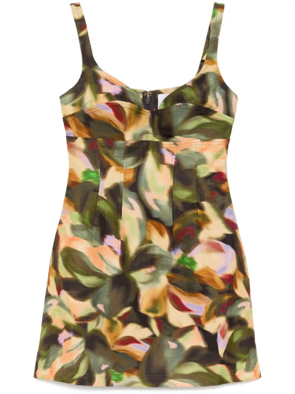 Acler Lyndon Mini Dress | Green | FARFETCH UZ