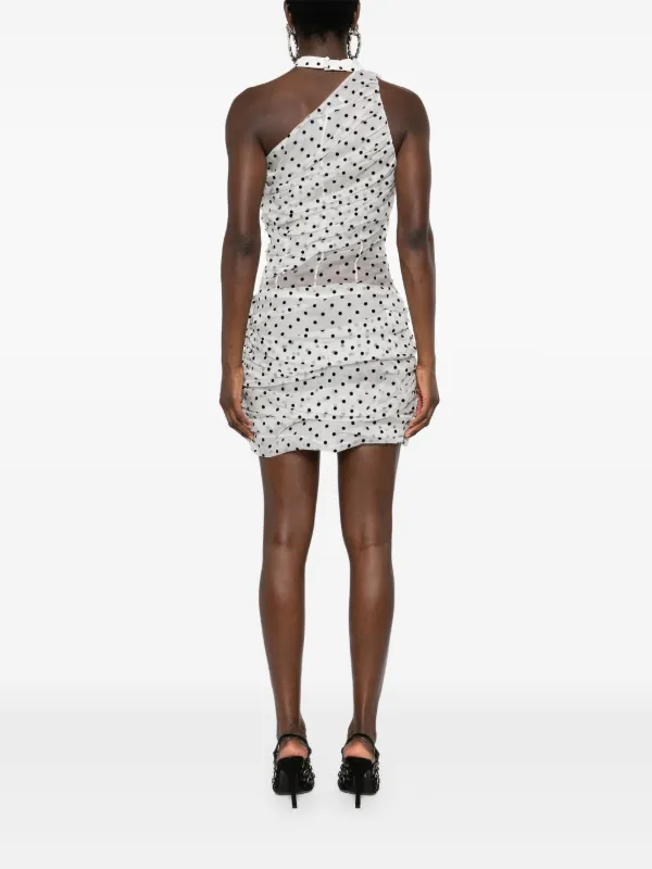 open lace back dress Ava Presley 29128 Polka Dot Organza Baby Doll Dress main image 0
