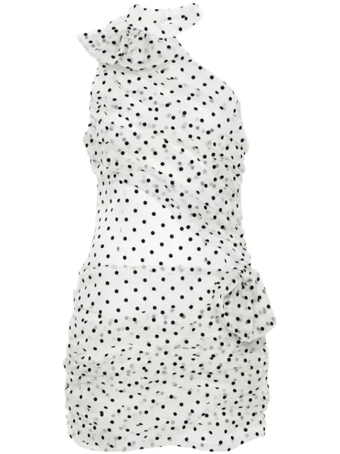 Alessandra Rich polka-dot organza mini dress