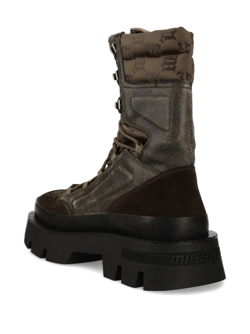 MISBHV Veterlaarzen met logoprint Bruin