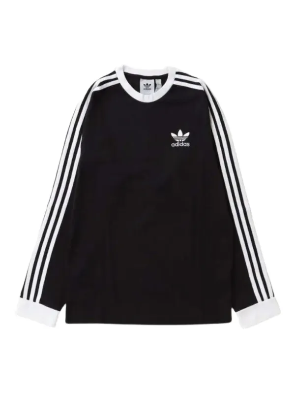 Adidas 3-Stripes long-sleeve T-shirt Black FARFETCH PH