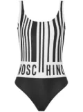 Moschino barcode-print swimsuit - White