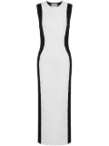 Moschino two-tone virgin wool dress - White