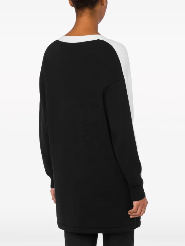 Moschino two-tone V-neck Cardigan - Farfetch
