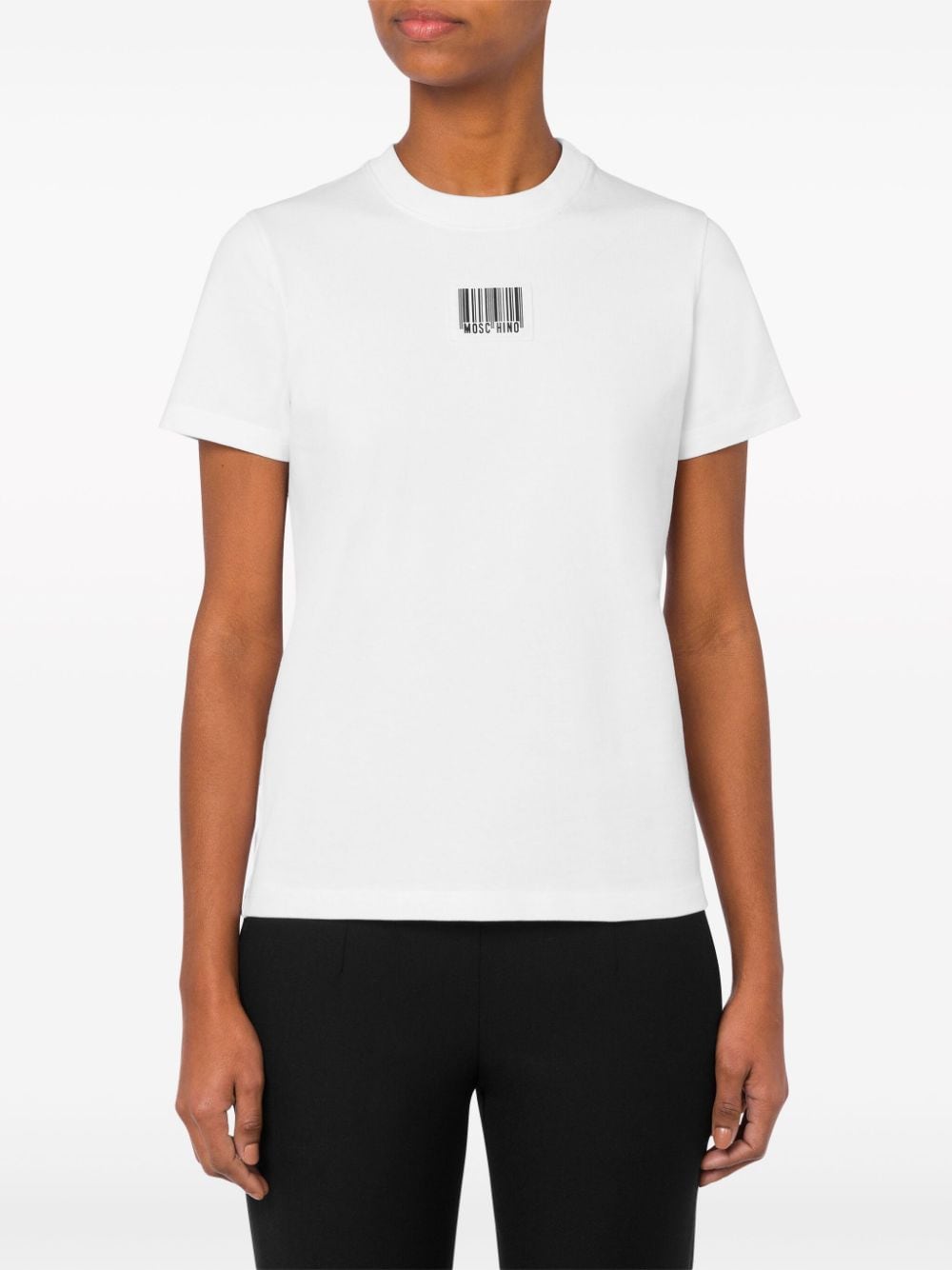 Moschino Katoenen T-shirt met print - Wit