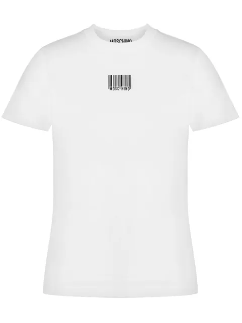 Moschino barcode-print cotton T-shirt