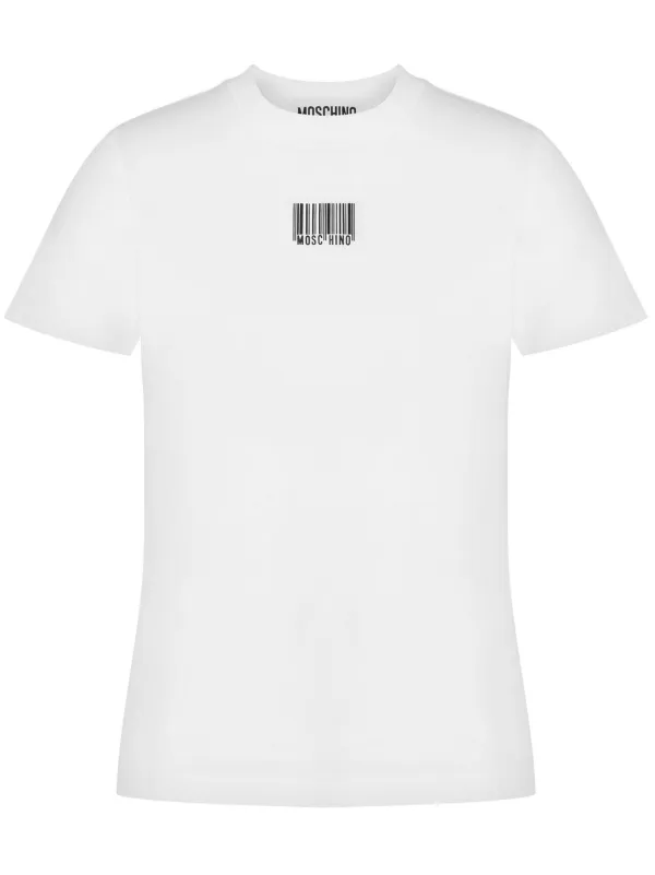 【関税込み】Moschino ホワイト ロゴプリント Tシャツ Moschino プリント Tシャツ | ホワイト | FARFETCH JP