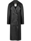 Moschino double-breasted asymmetric coat - Black