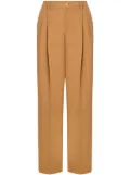 Moschino pleat-detail tailored trousers - Brown