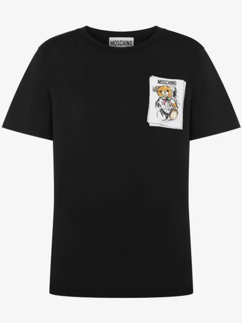 Moschino Teddy Bear-print cotton T-shirt