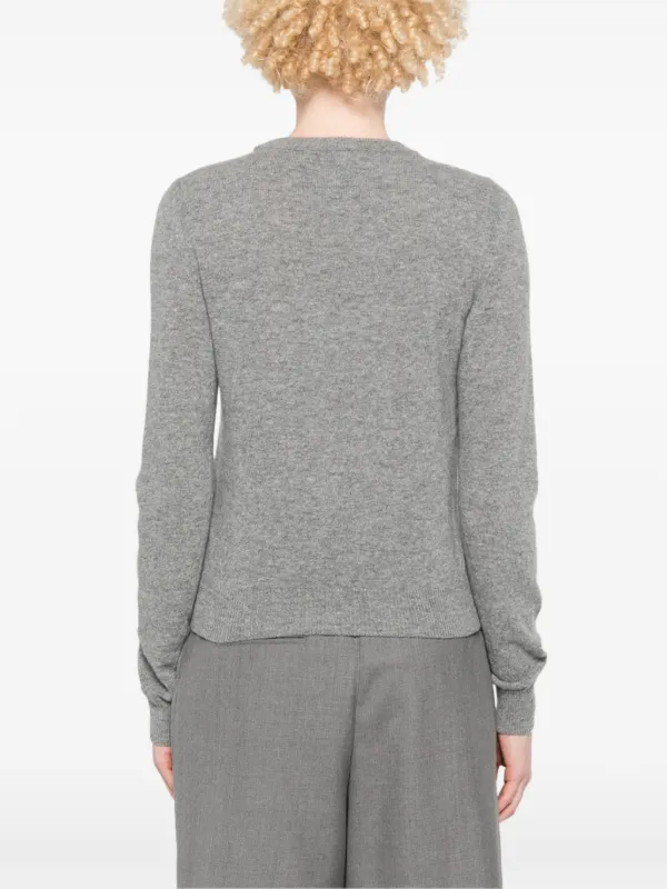 Moschino heart-embroidered Sweater | Grey | FARFETCH