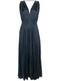 Maje pleated maxi dress - Blue