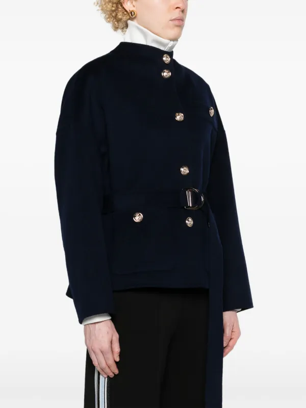 Maje Wool Coat, store 36 EU, dark navy color