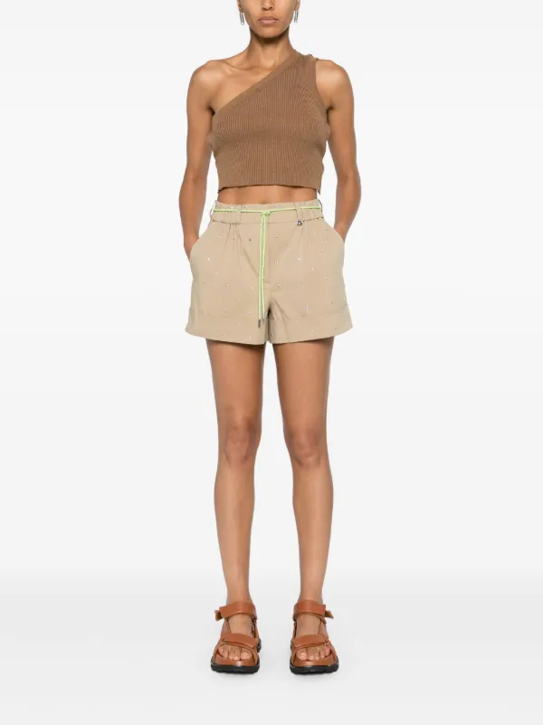 Maje stud-embellished Pleated Shorts - Farfetch