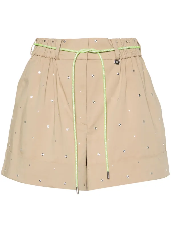 Maje stud-embellished Pleated Shorts - Farfetch