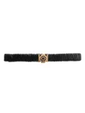 Maje elasticated leather belt - Black